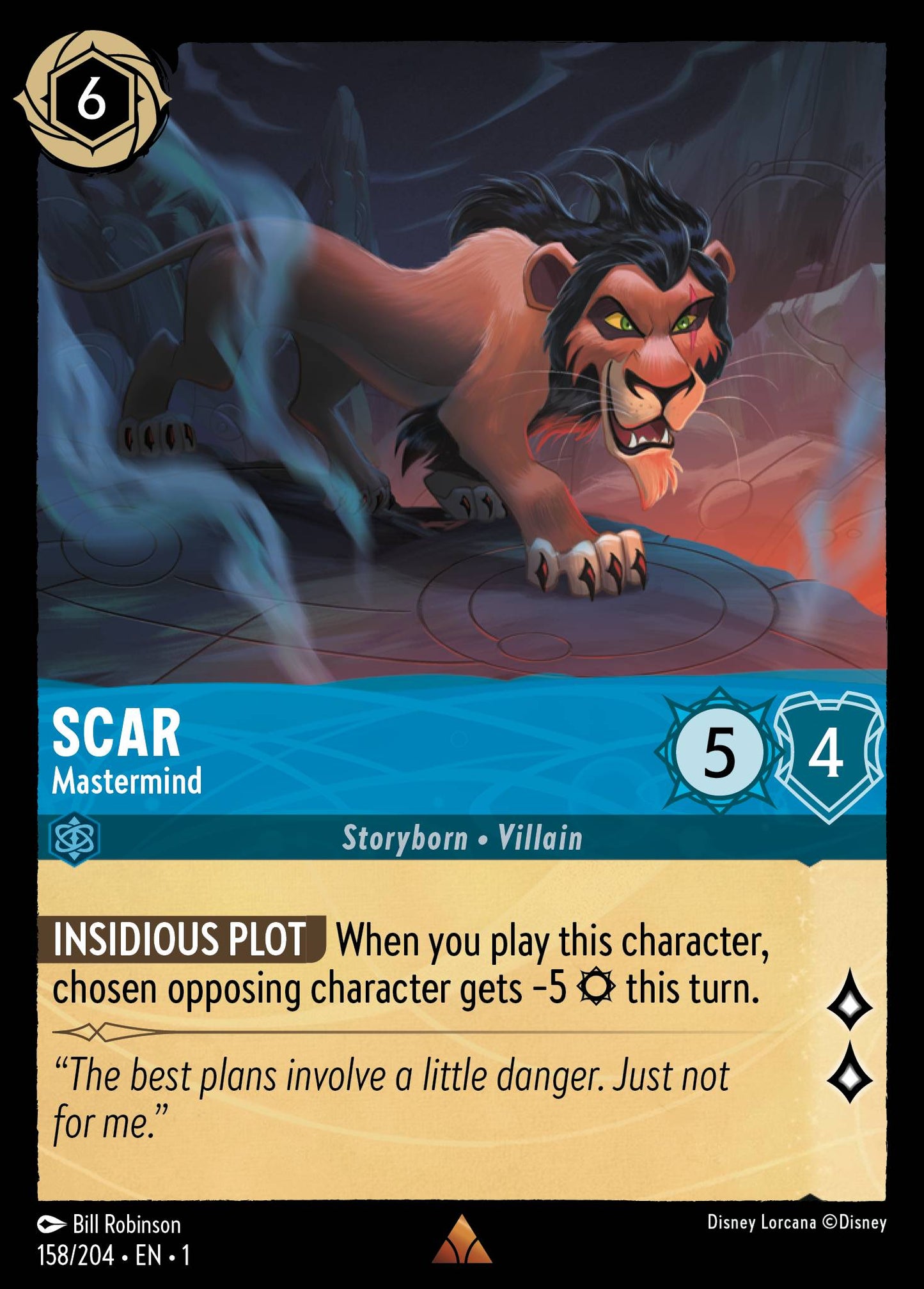 Scar - Mastermind - Rare Lorcana Card