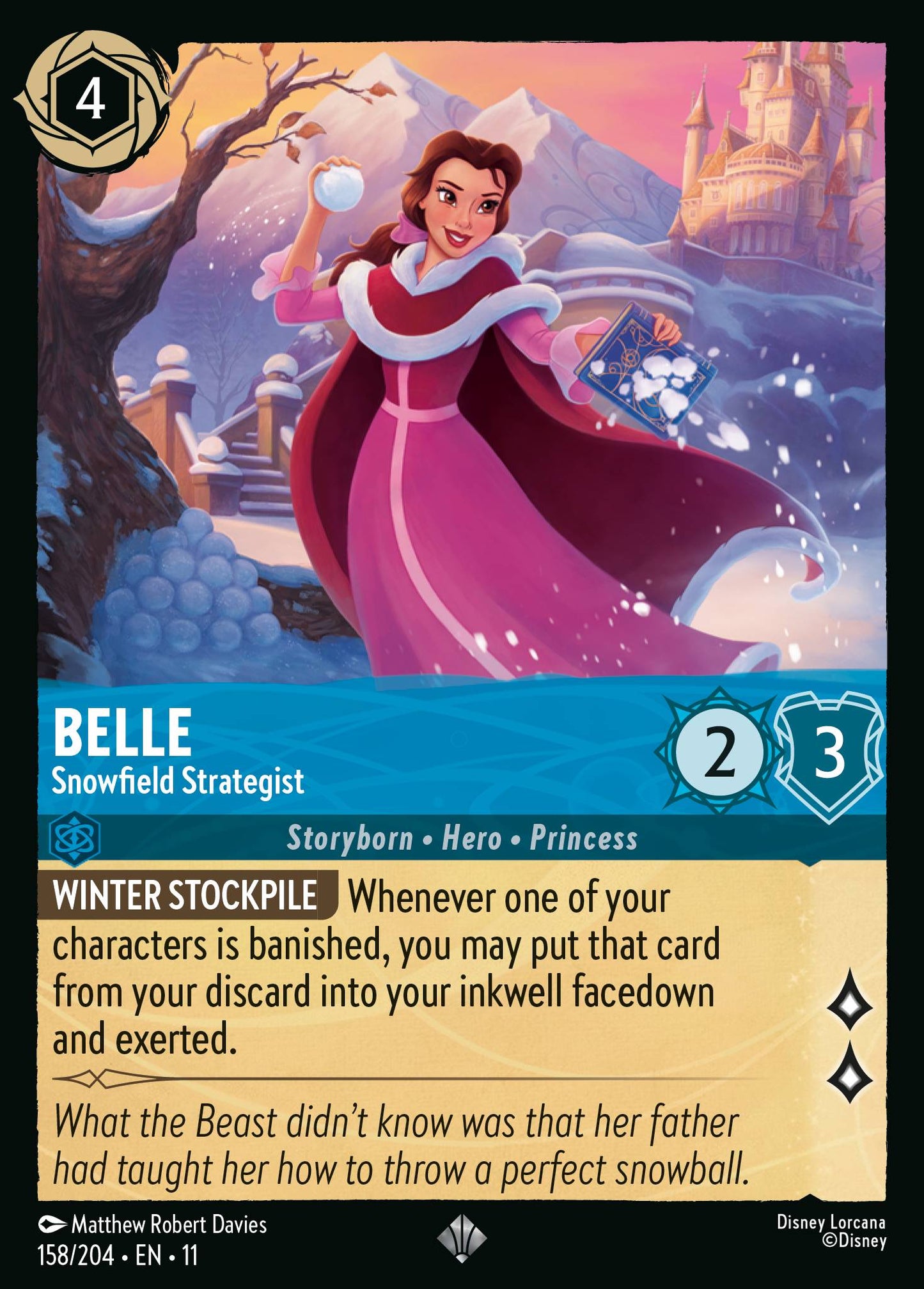 Belle - Snowfield Strategist - Super Rare Lorcana Card