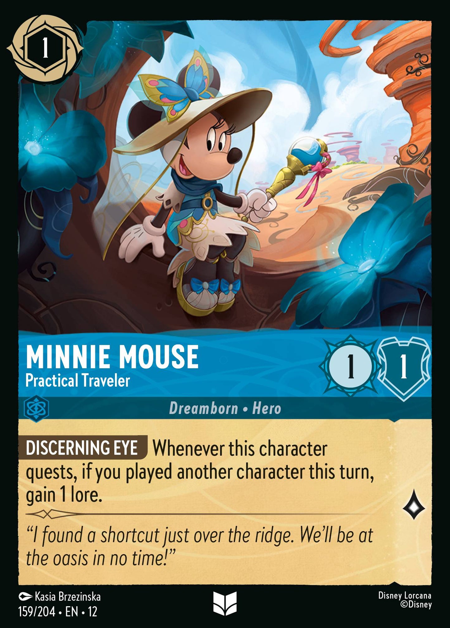 Minnie Mouse - Practical Traveler - Uncommon Lorcana Card