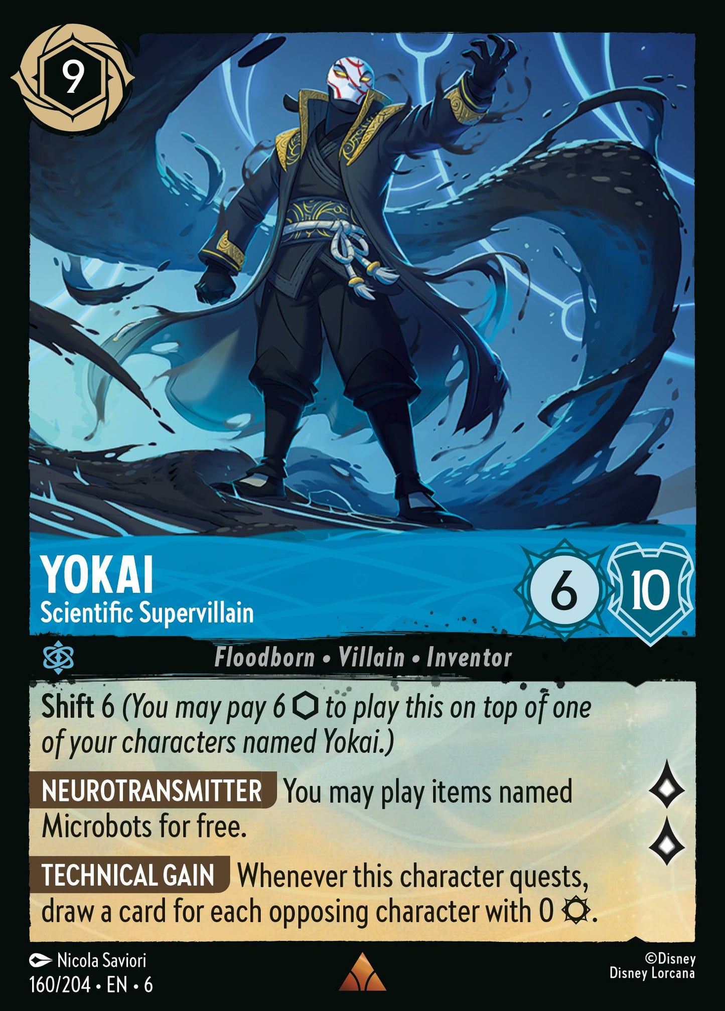 Yokai - Scientific Supervillain - Rare Lorcana Card