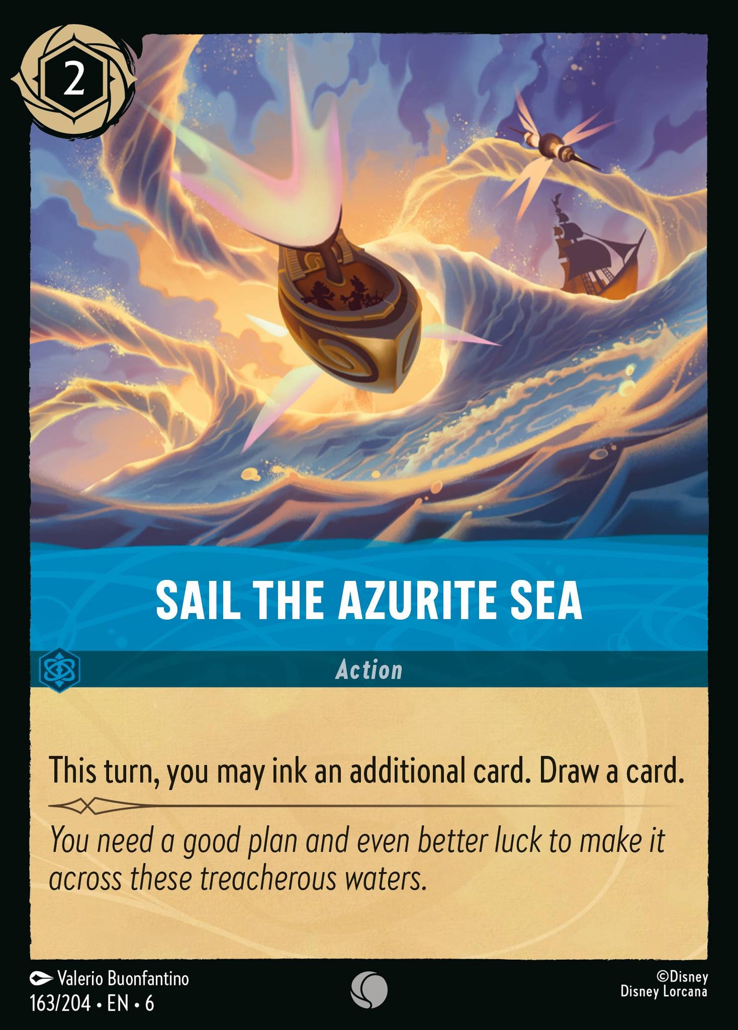 Sail the Azurite Sea - Common Lorcana Card