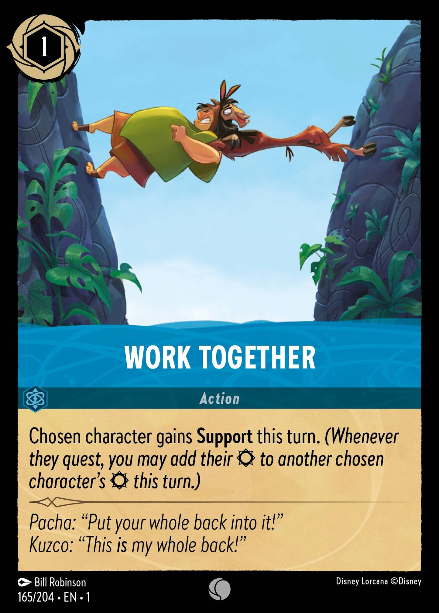 Work Together - Common Lorcana Card