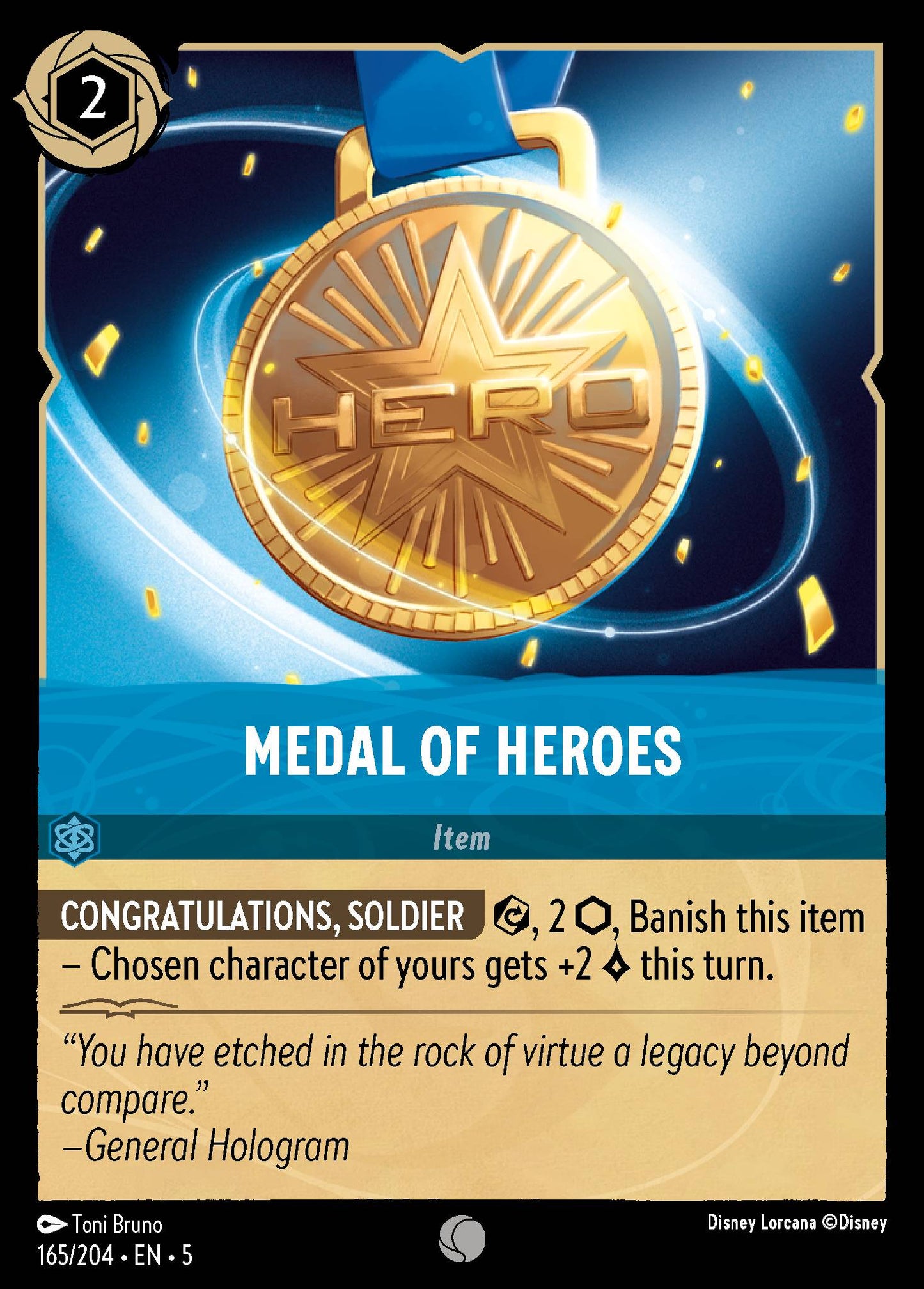 Medal of Heroes - Common Lorcana Card