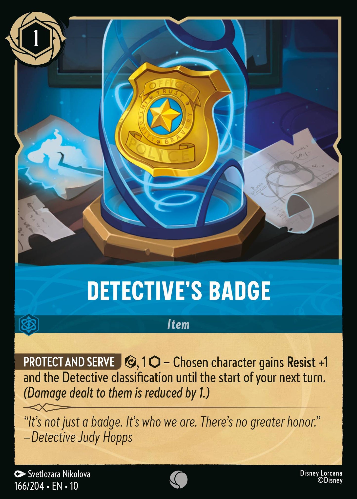 Detective's Badge - Common Lorcana Card