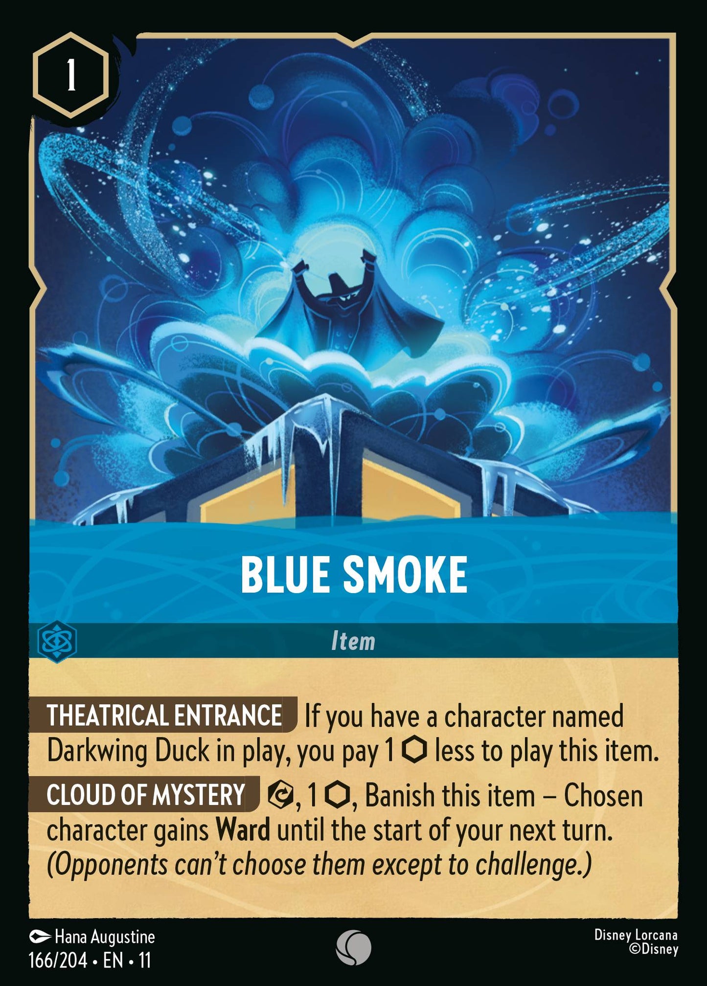 Blue Smoke - Common Lorcana Card