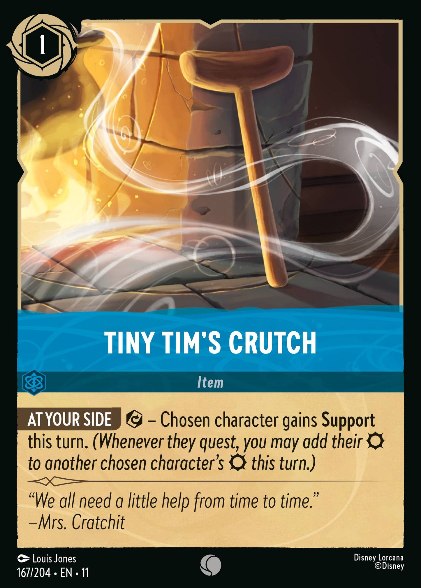 Tiny Tim's Crutch - Common Lorcana Card