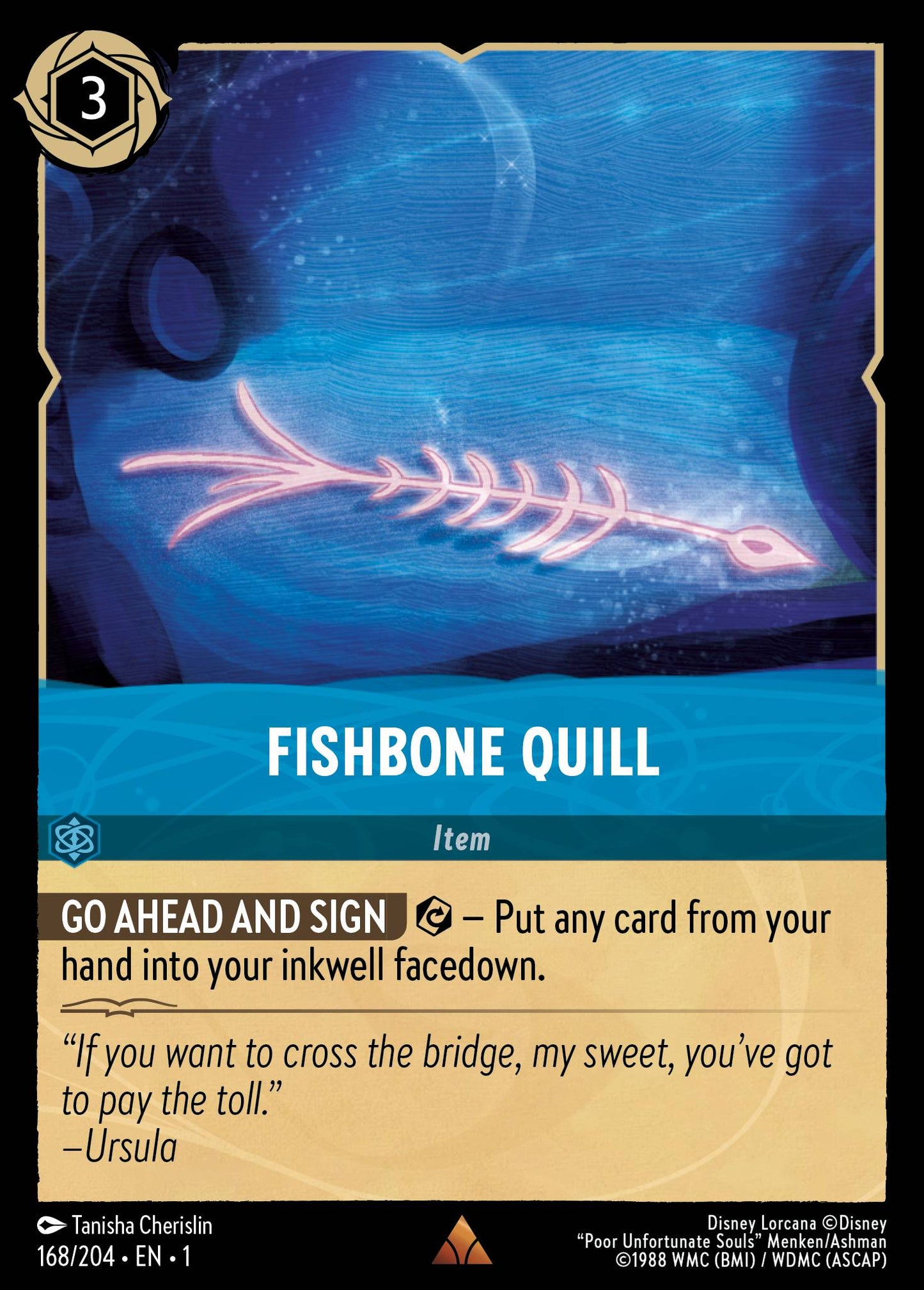 Fishbone Quill - Rare Lorcana Card