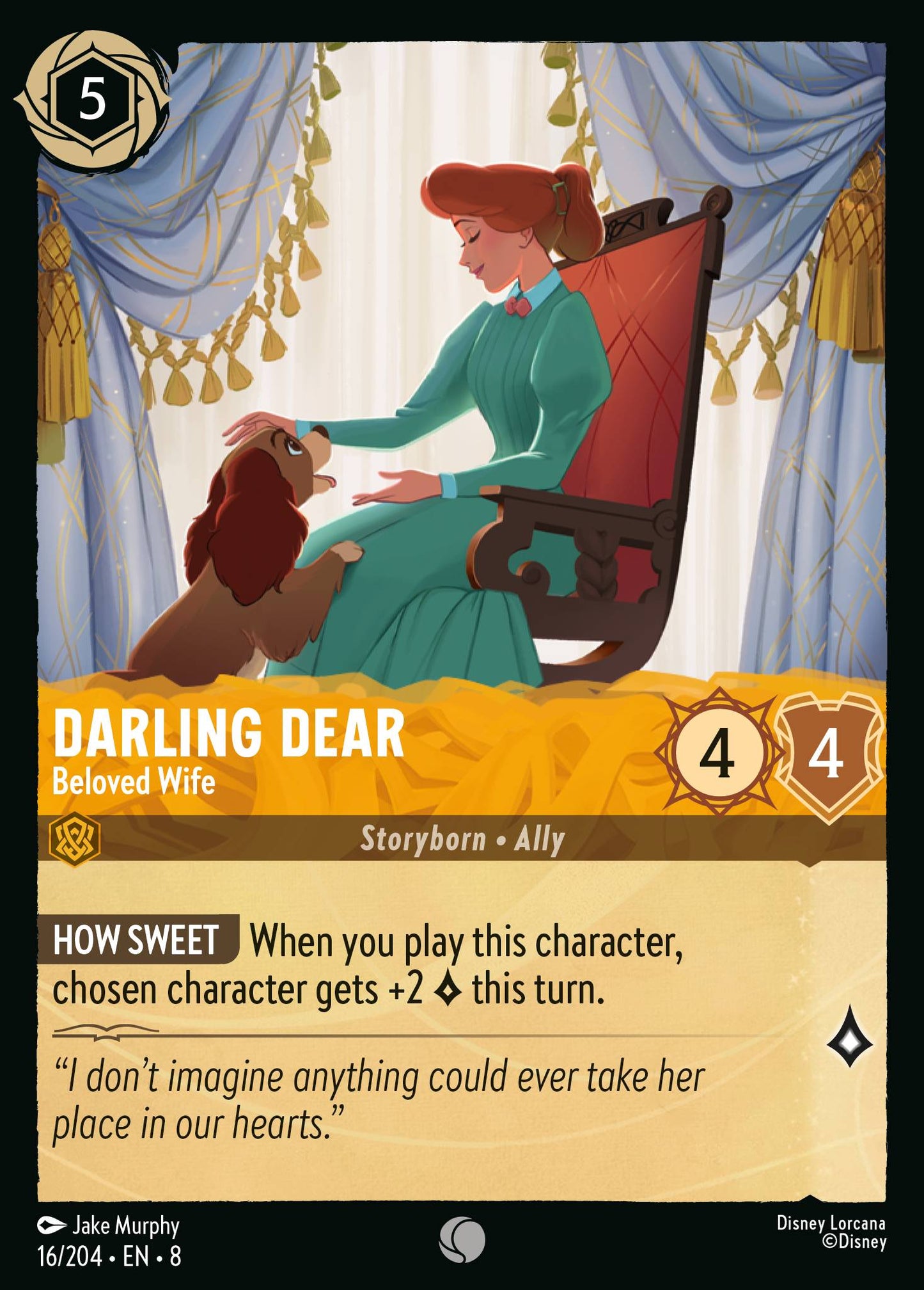 Darling Dear - Beloved Wife - Common Lorcana Card