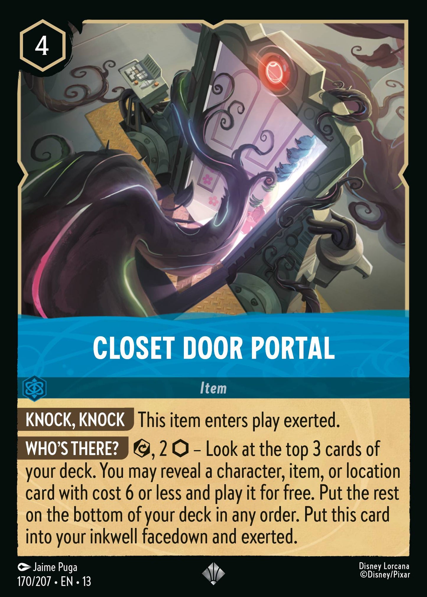 Closet Door Portal - Super Rare Lorcana Card