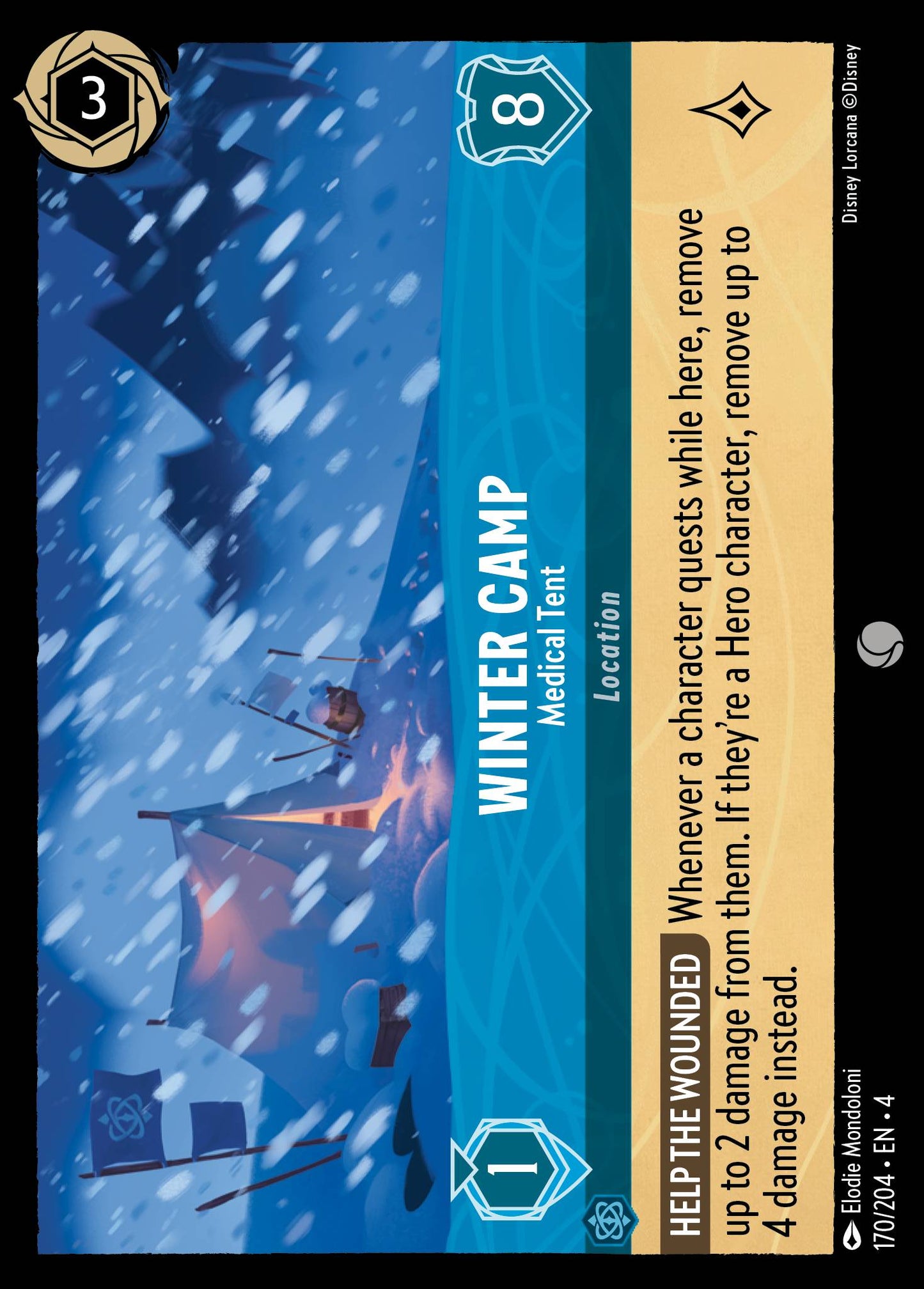 Winter Camp - Medical Tent - Common Lorcana Card