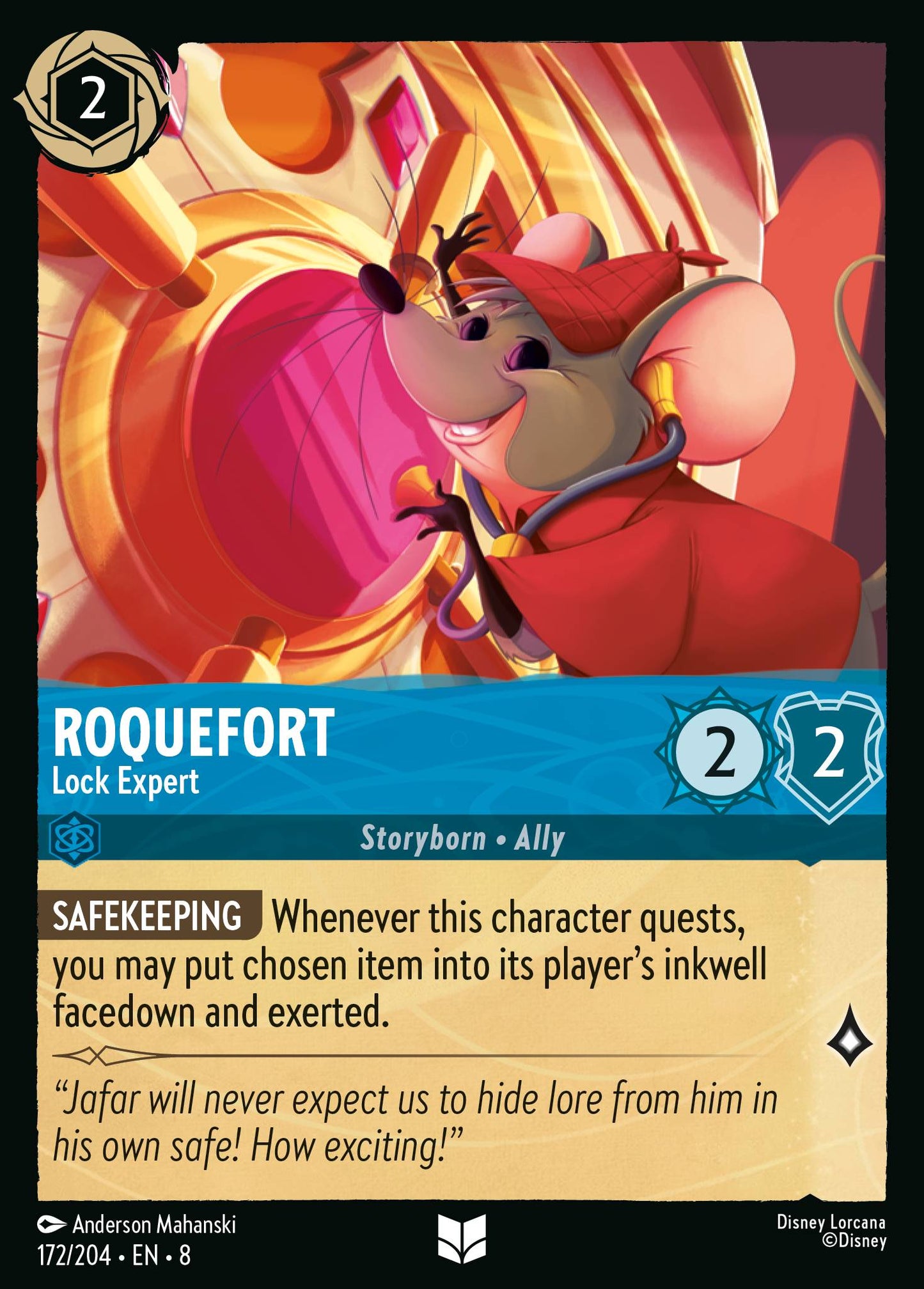 Roquefort - Lock Expert - Uncommon Lorcana Card