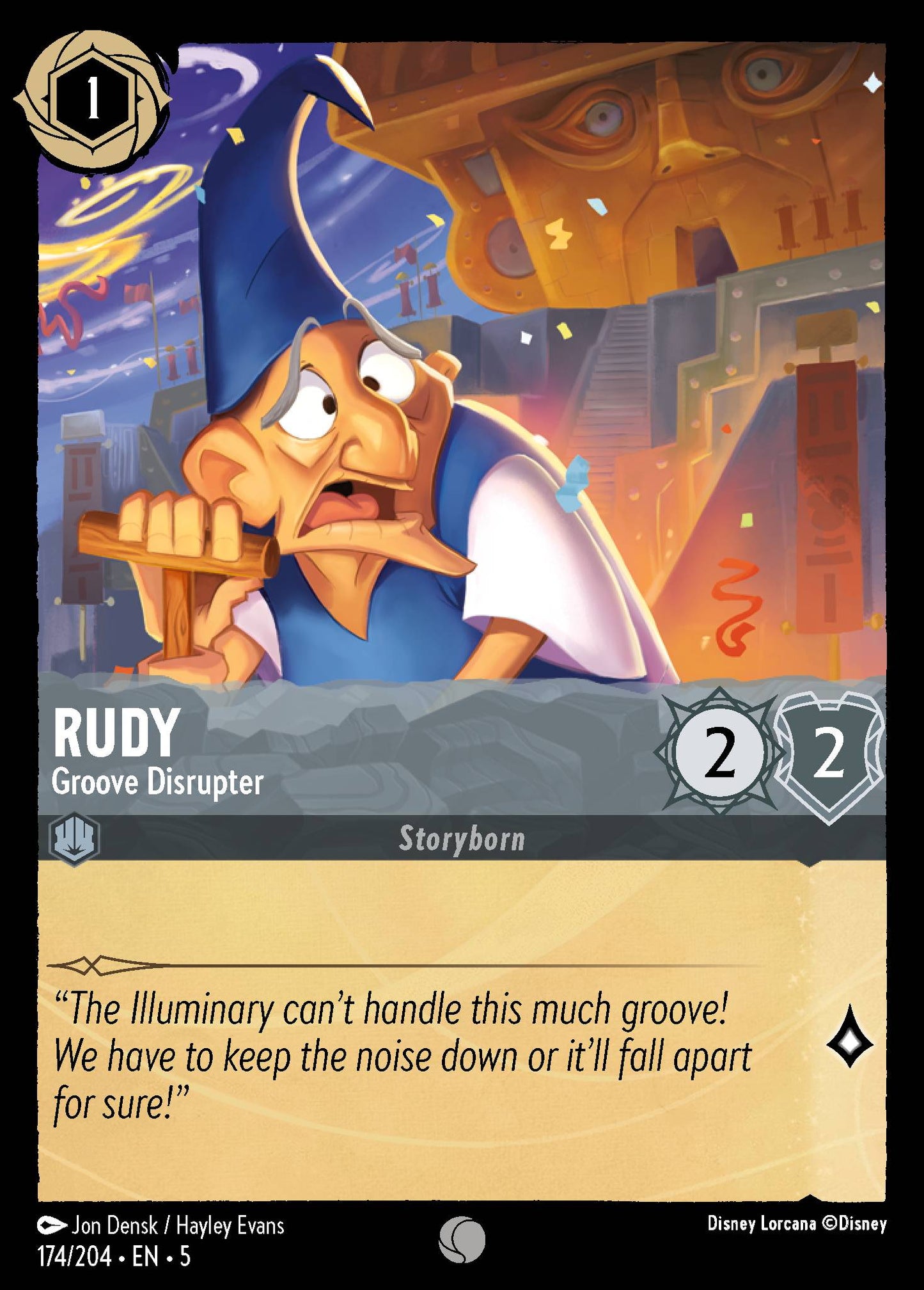 Rudy - Groove Disrupter - Common Lorcana Card