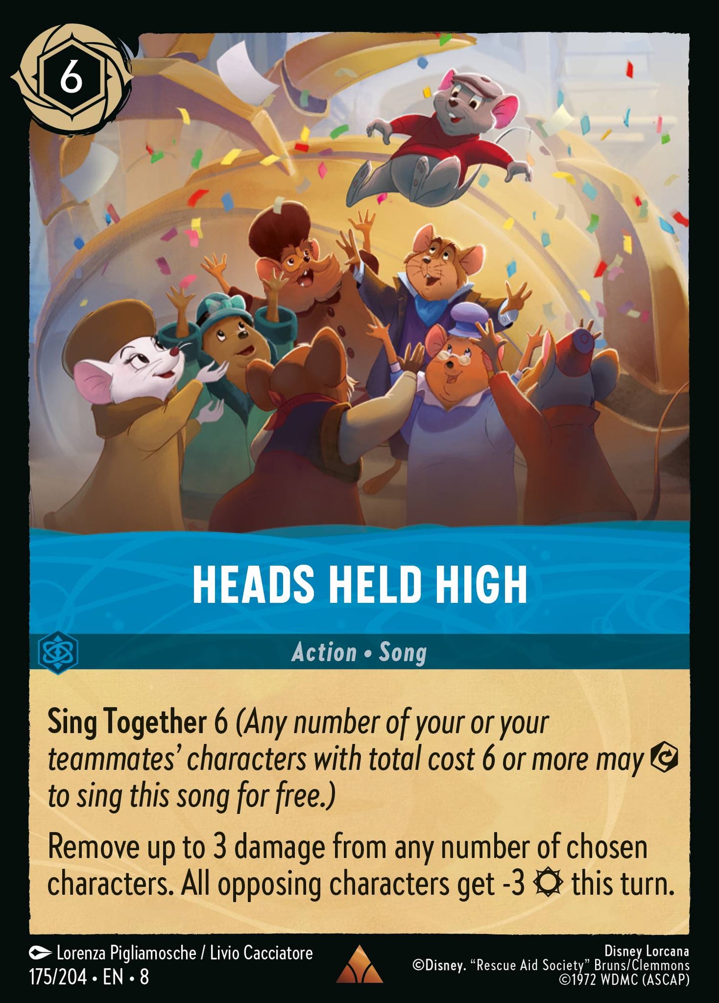 Heads Held High - Rare Lorcana Card