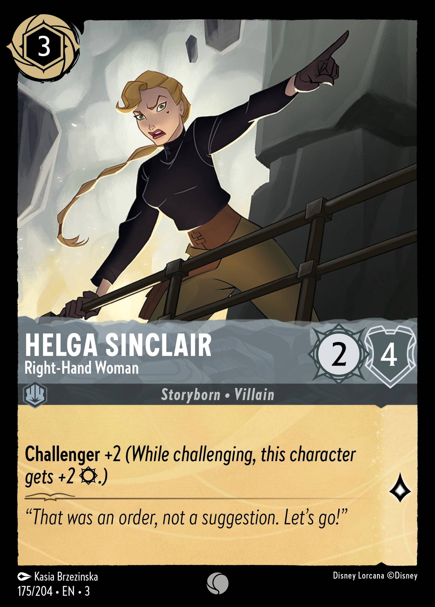 Helga Sinclair - Right-Hand Woman - Common Lorcana Card