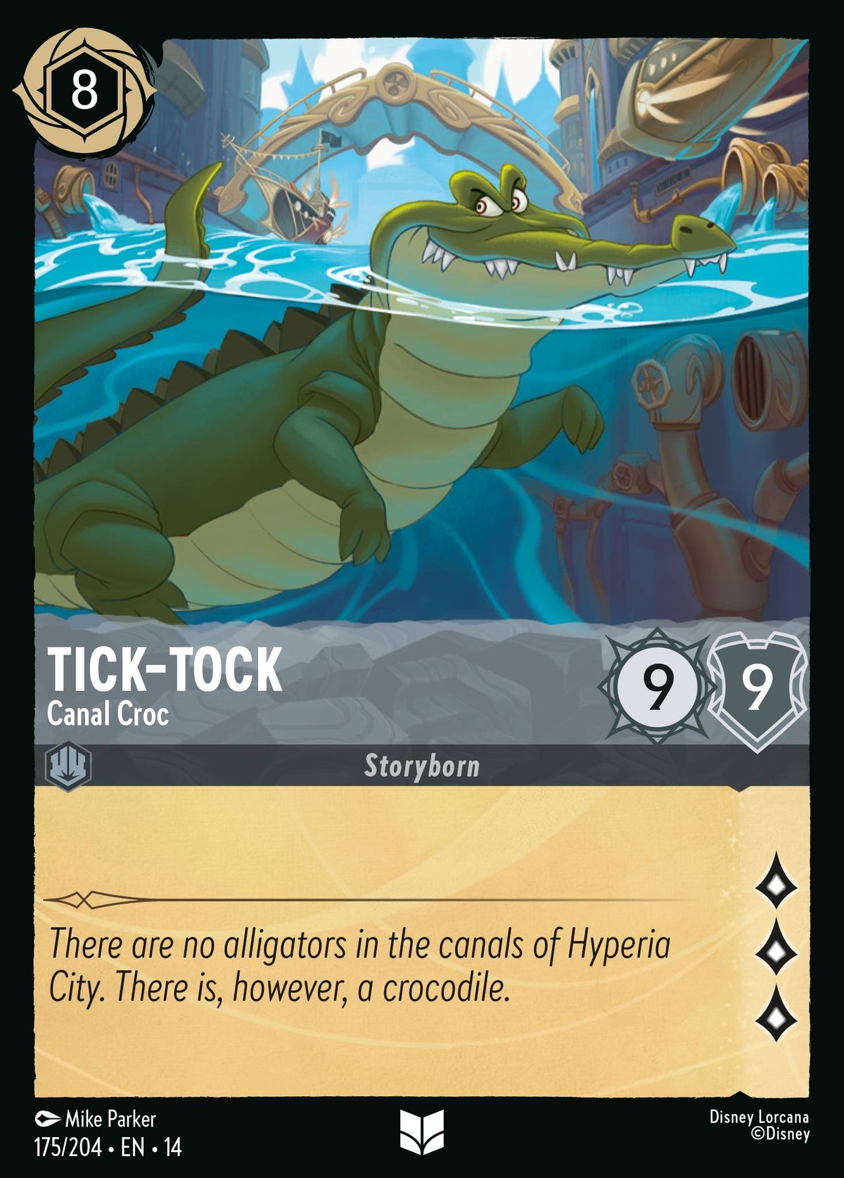 Tick-Tock - Canal Croc - Uncommon Lorcana Card