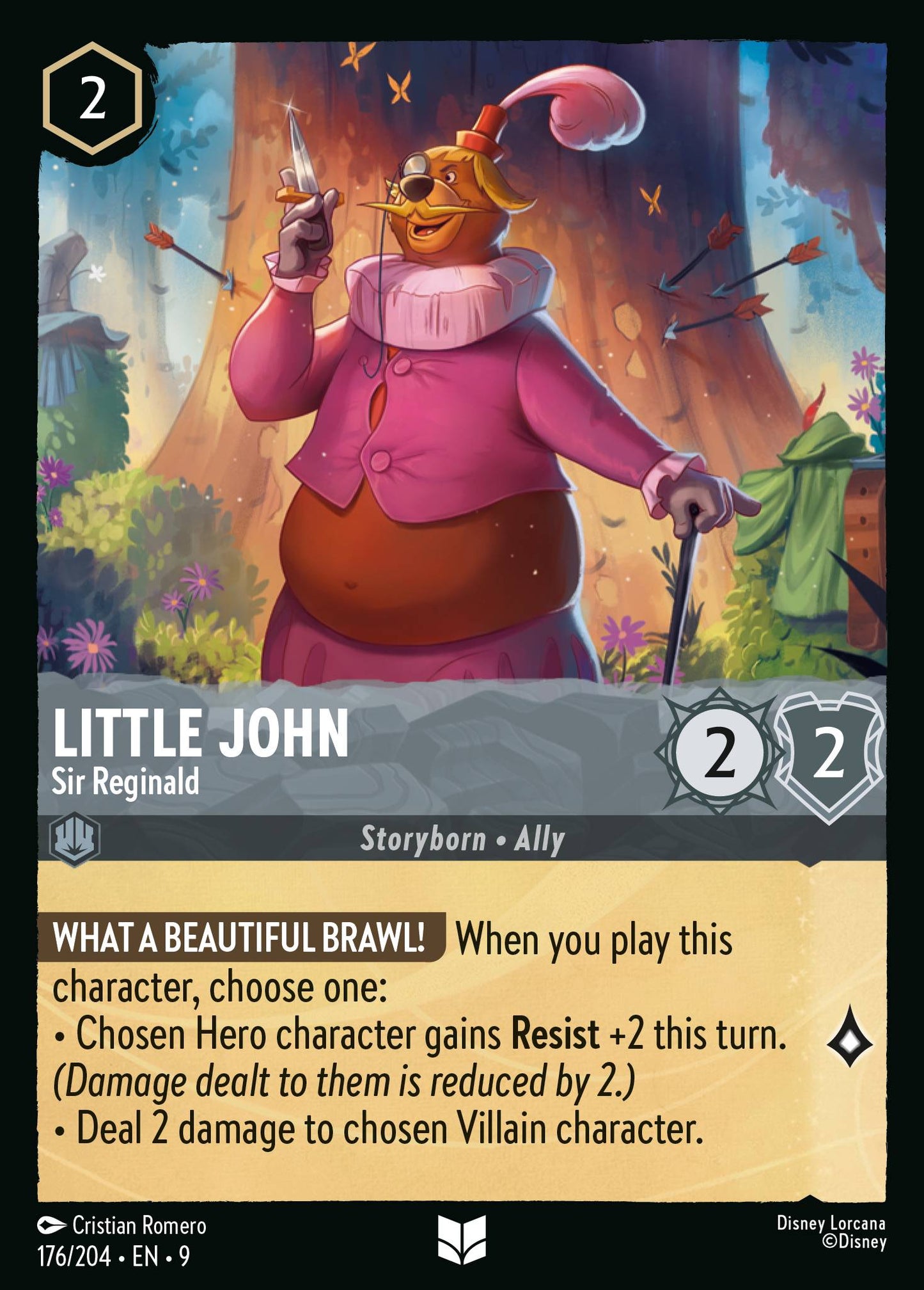 Little John - Sir Reginald - Uncommon Lorcana Card