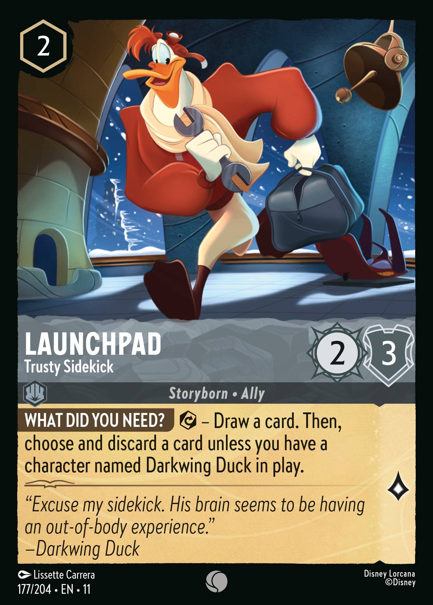 Launchpad - Trusty Sidekick - Common Lorcana Card