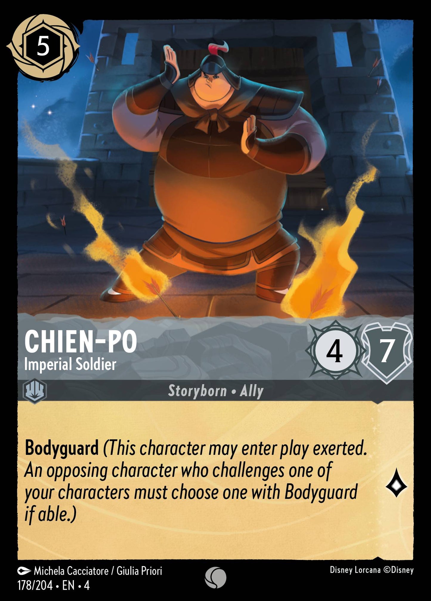 Chien-Po - Imperial Soldier - Common Lorcana Card