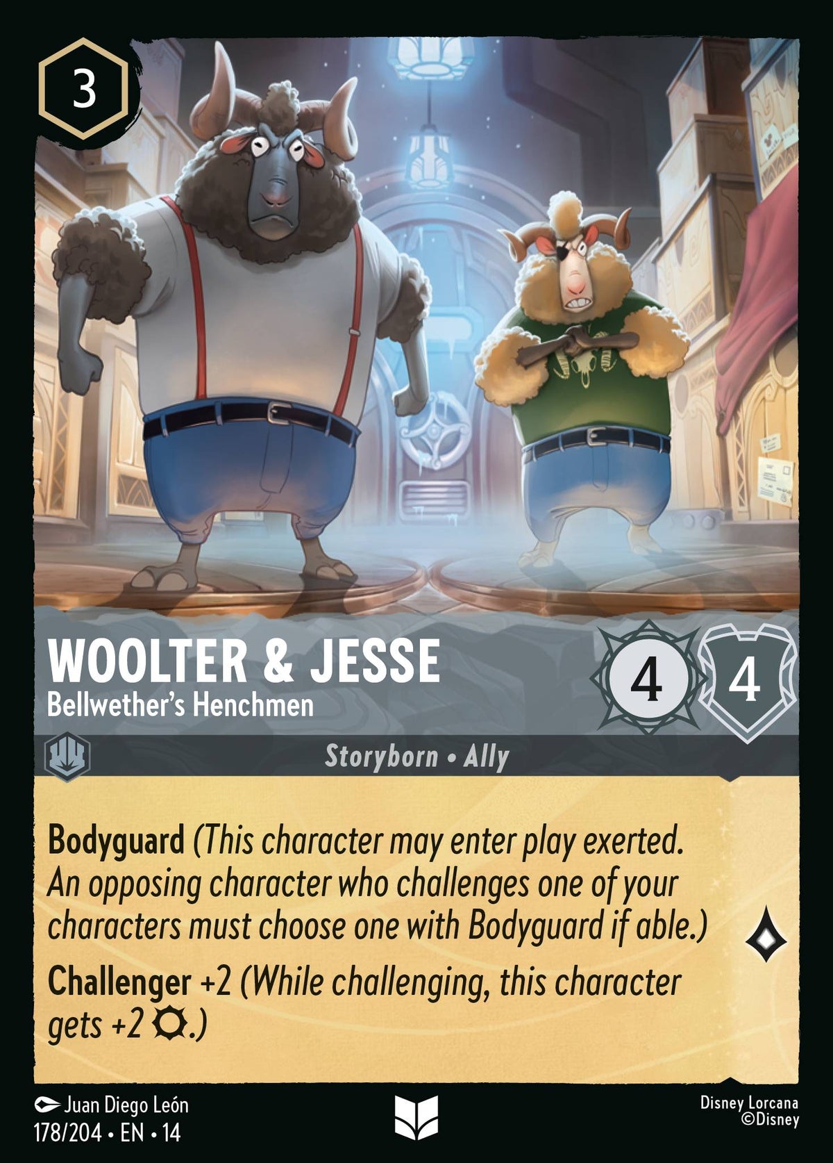 Woolter & Jesse - Bellwether's Henchmen - Uncommon Lorcana Card