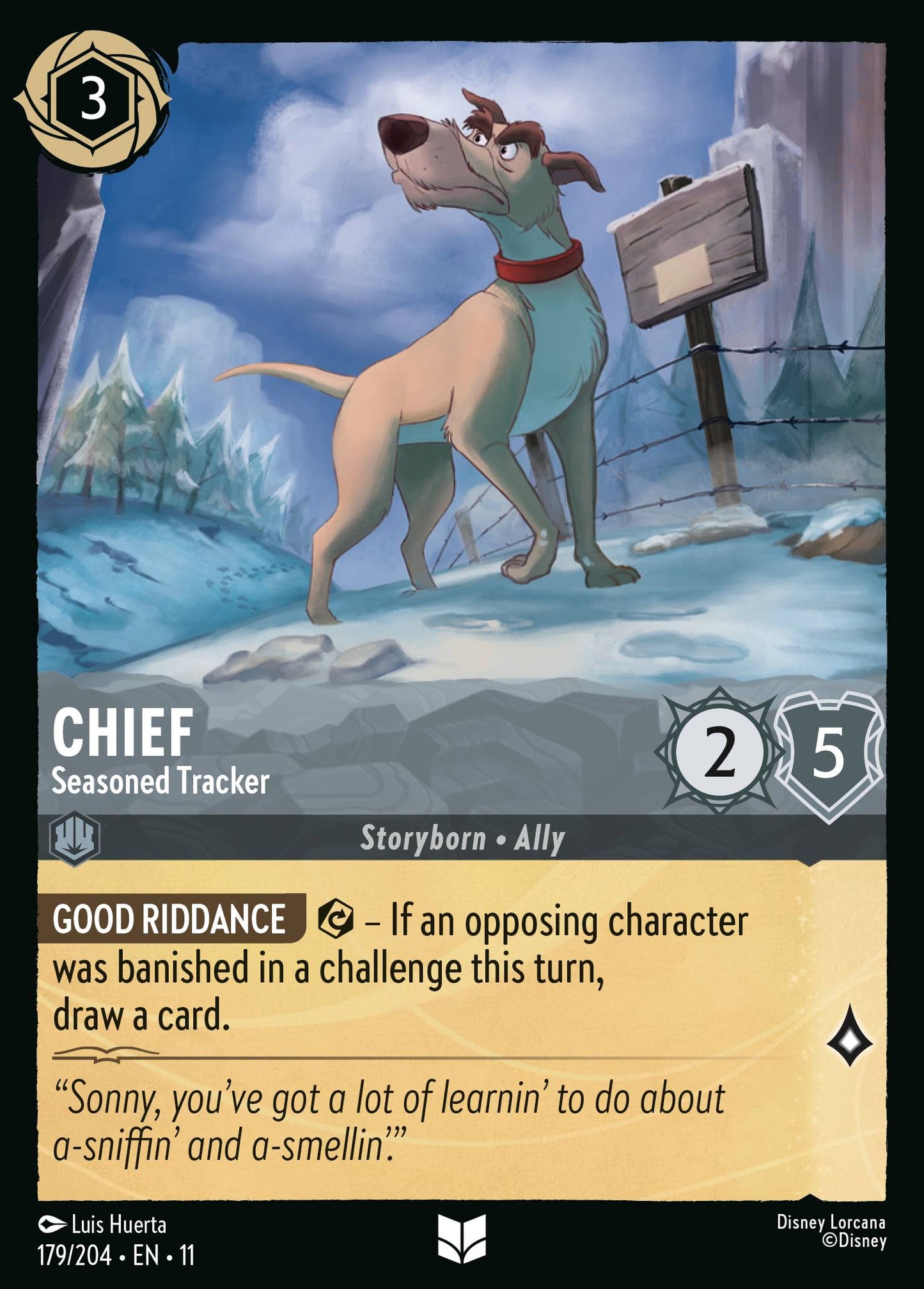 Chief - Seasoned Tracker - Uncommon Lorcana Card