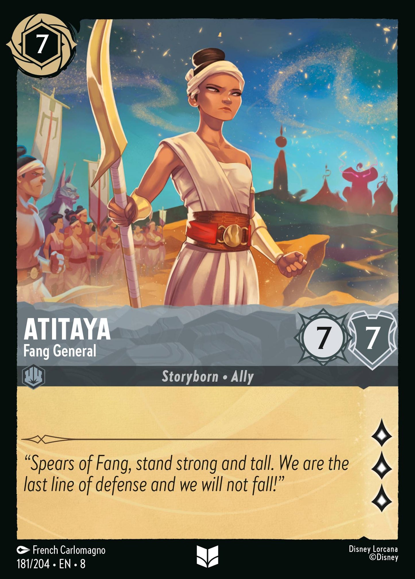 Atitaya - Fang General - Uncommon Lorcana Card