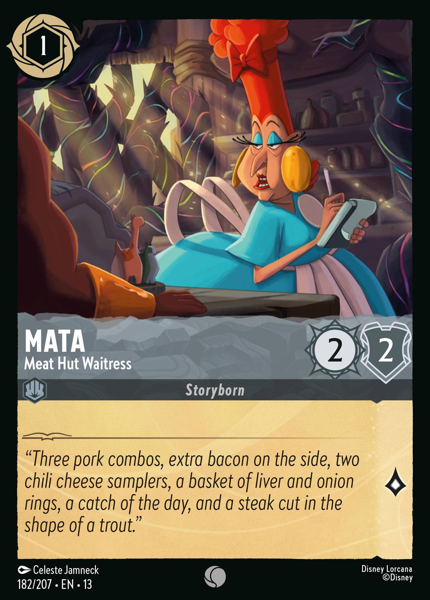 Mata - Meat Hut Waitress - Common Lorcana Card