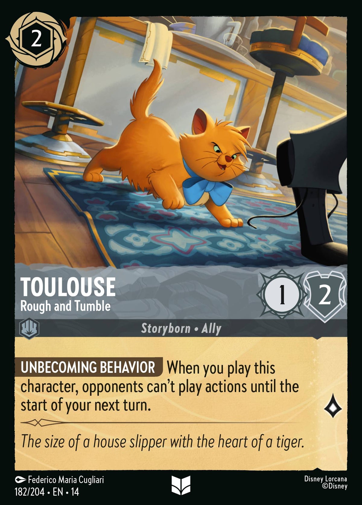 Toulouse - Rough and Tumble - Uncommon Lorcana Card