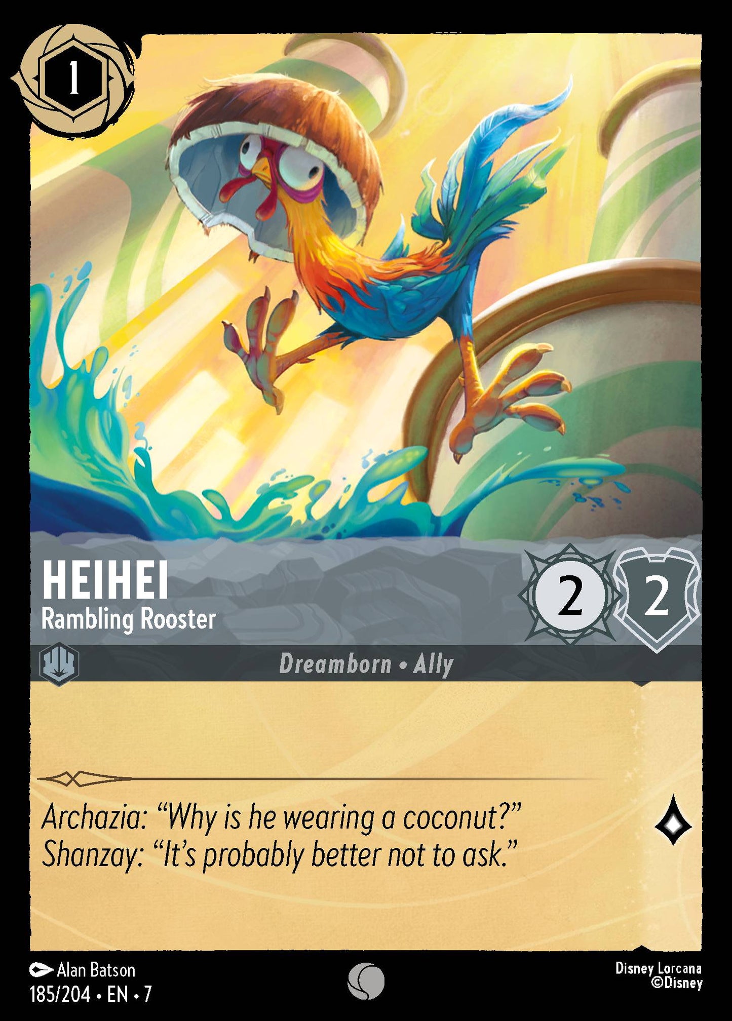 Heihei - Rambling Rooster - Common Lorcana Card