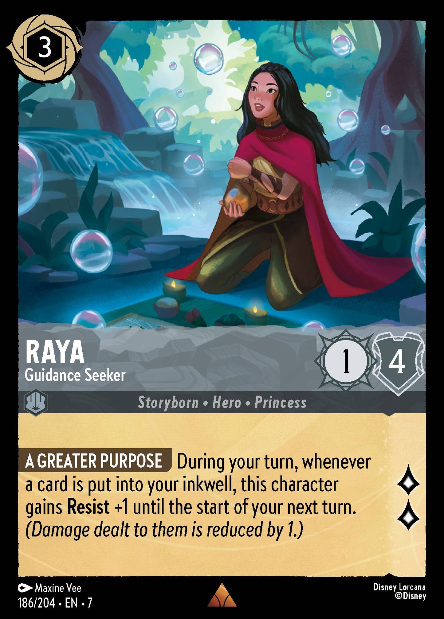 Raya - Guidance Seeker - Rare Lorcana Card