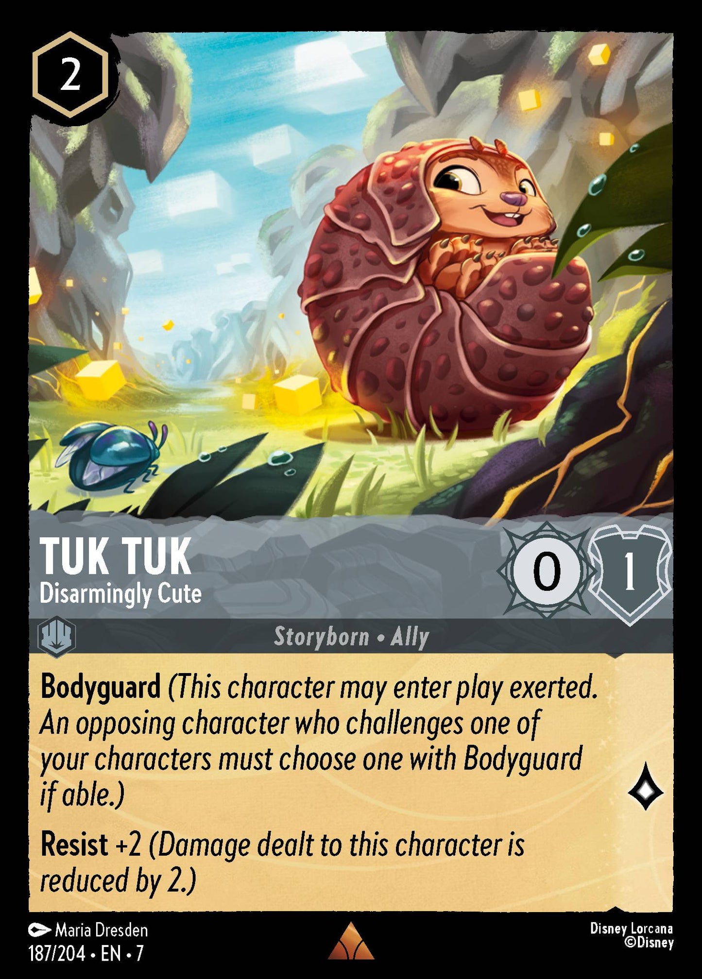 Tuk Tuk - Disarmingly Cute - Rare Lorcana Card