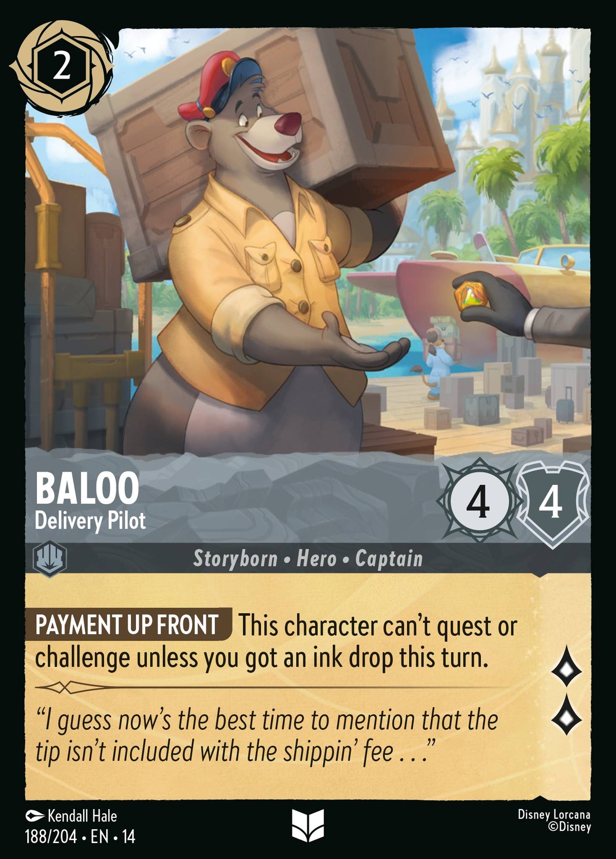 Baloo - Delivery Pilot - Uncommon Lorcana Card