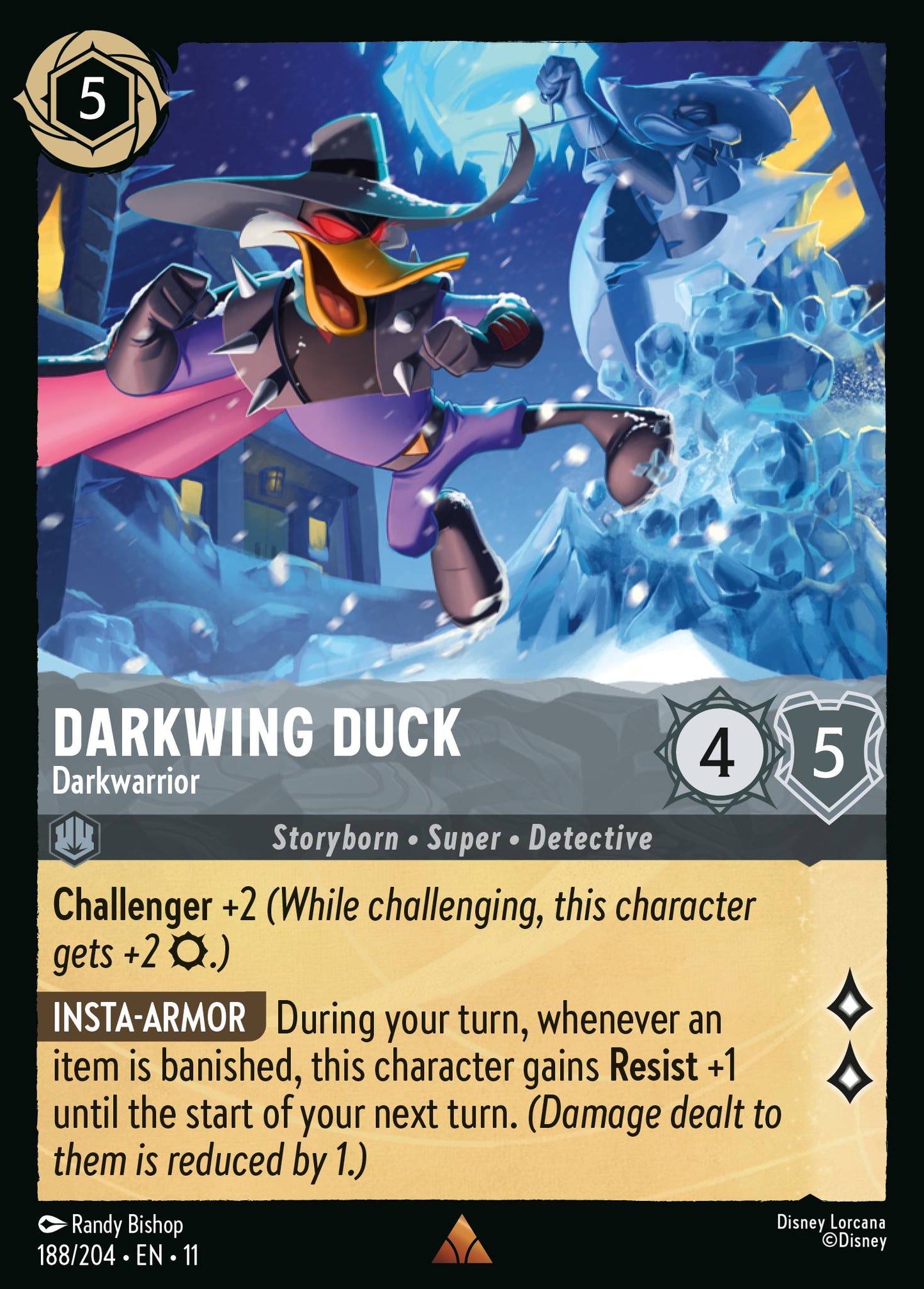 Darkwing Duck - Darkwarrior - Rare Lorcana Card