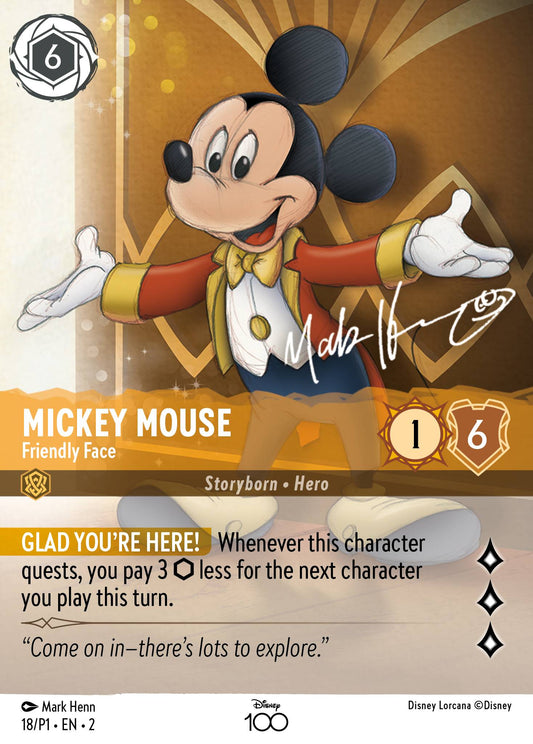 Mickey Mouse - Friendly Face - Disney100 Promos - Holofoil