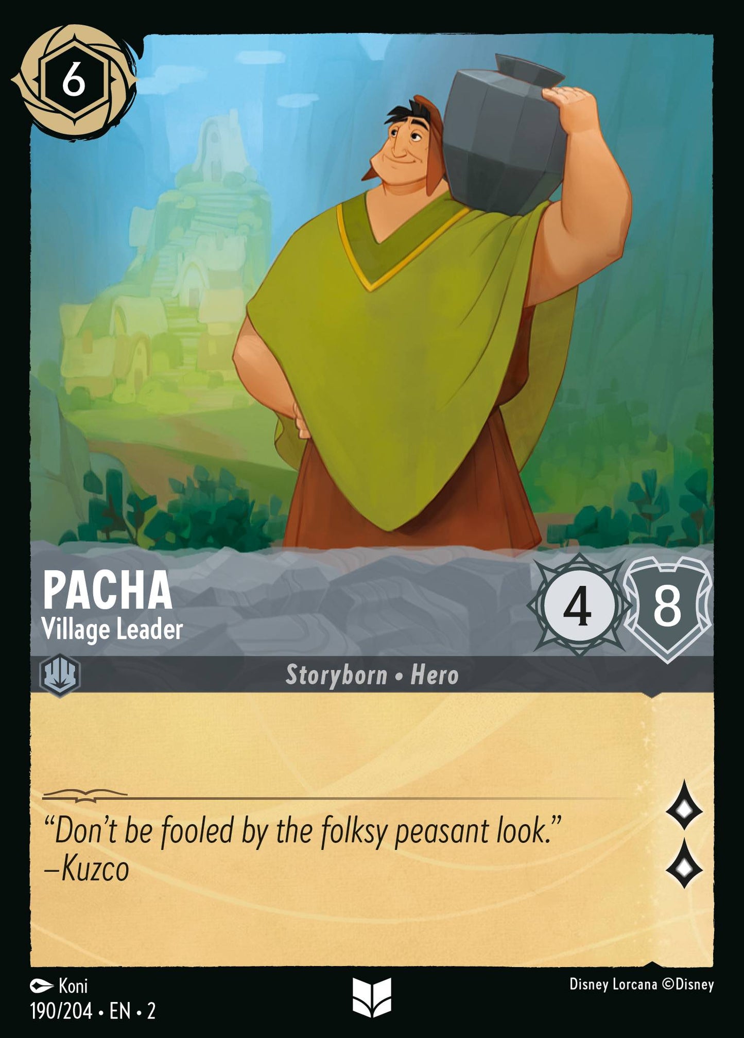 Pacha - Village Leader - Uncommon Lorcana Card