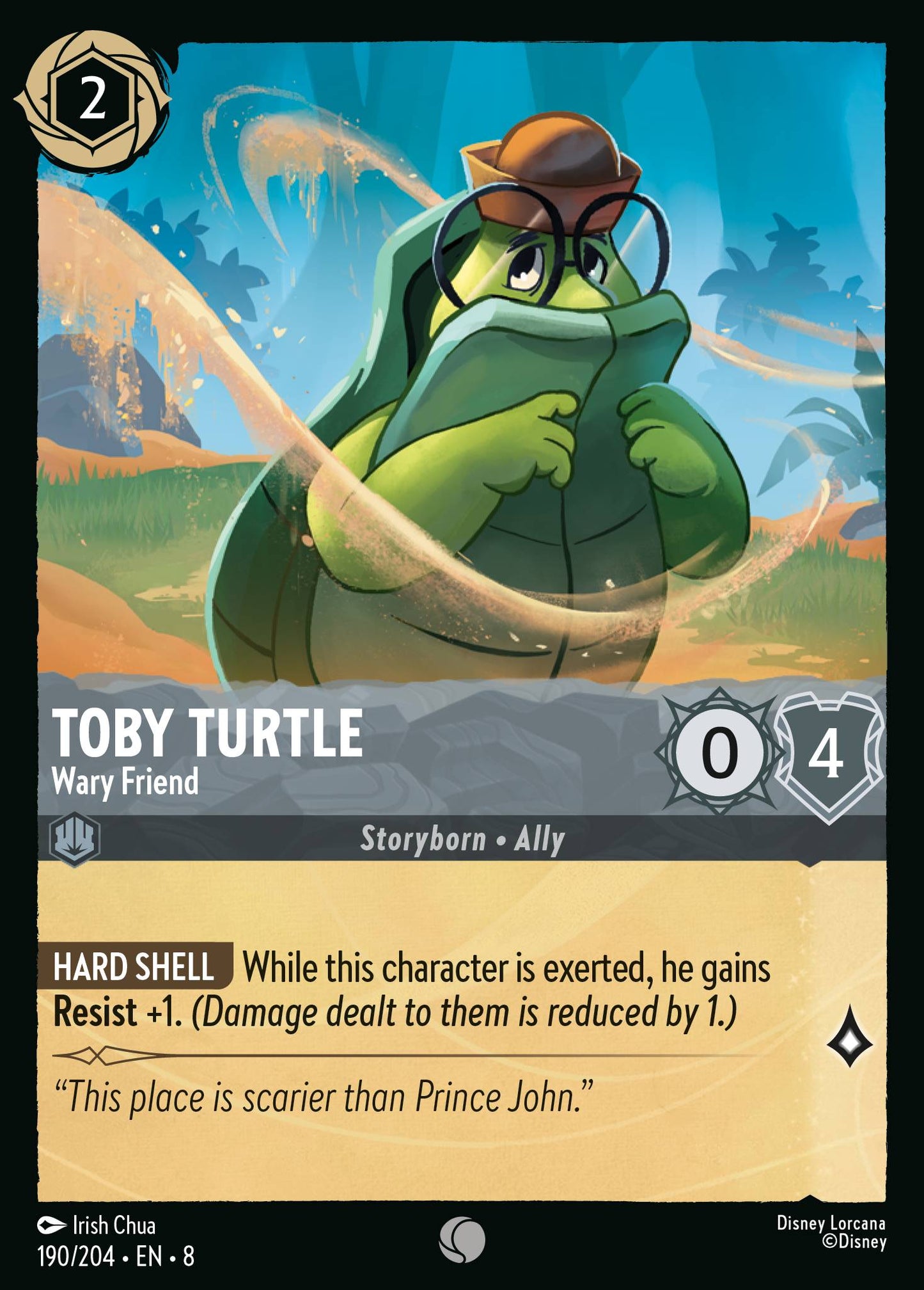 Toby Turtle - Wary Friend - Common Lorcana Card