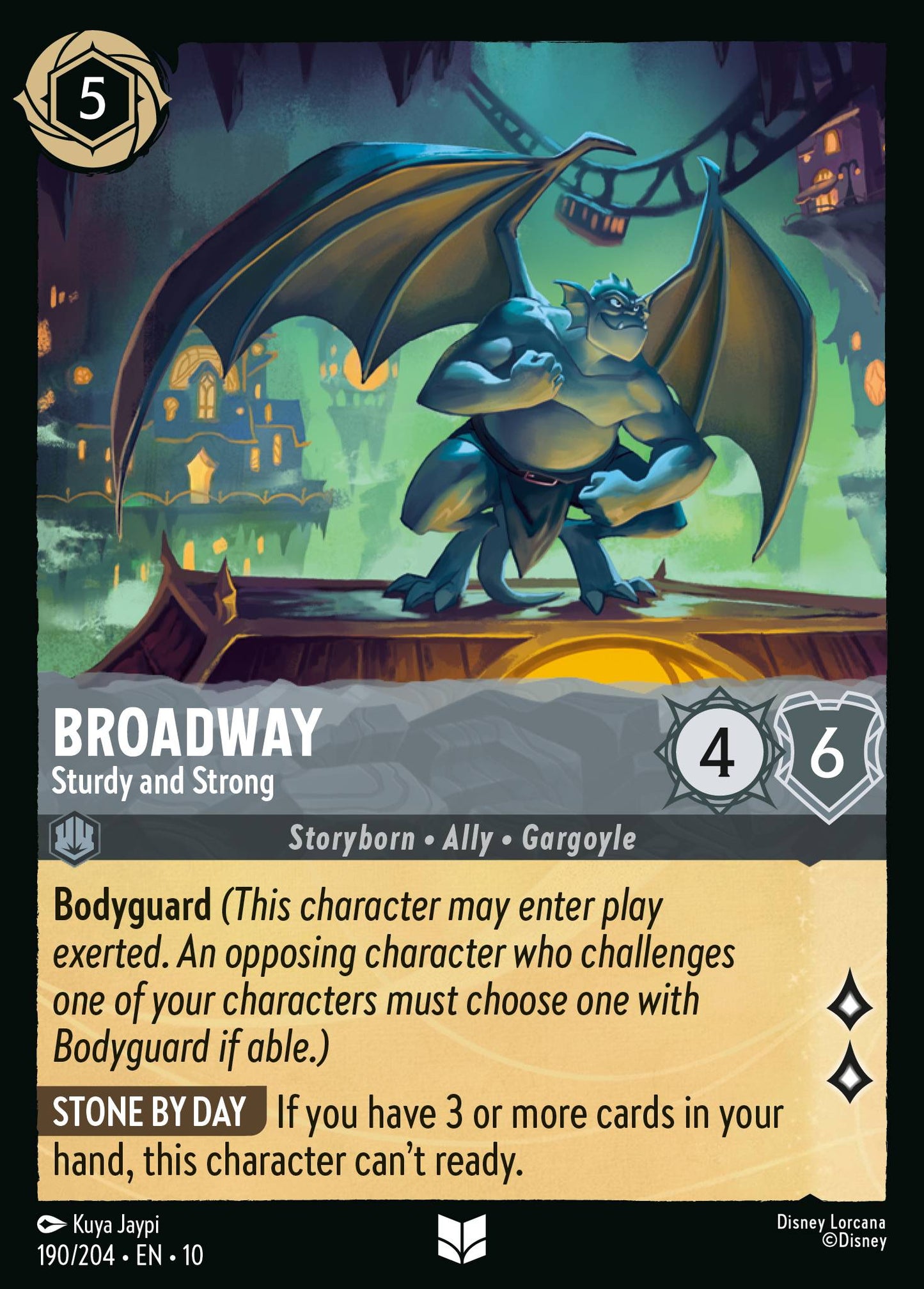 Broadway - Sturdy and Strong - Uncommon Lorcana Card