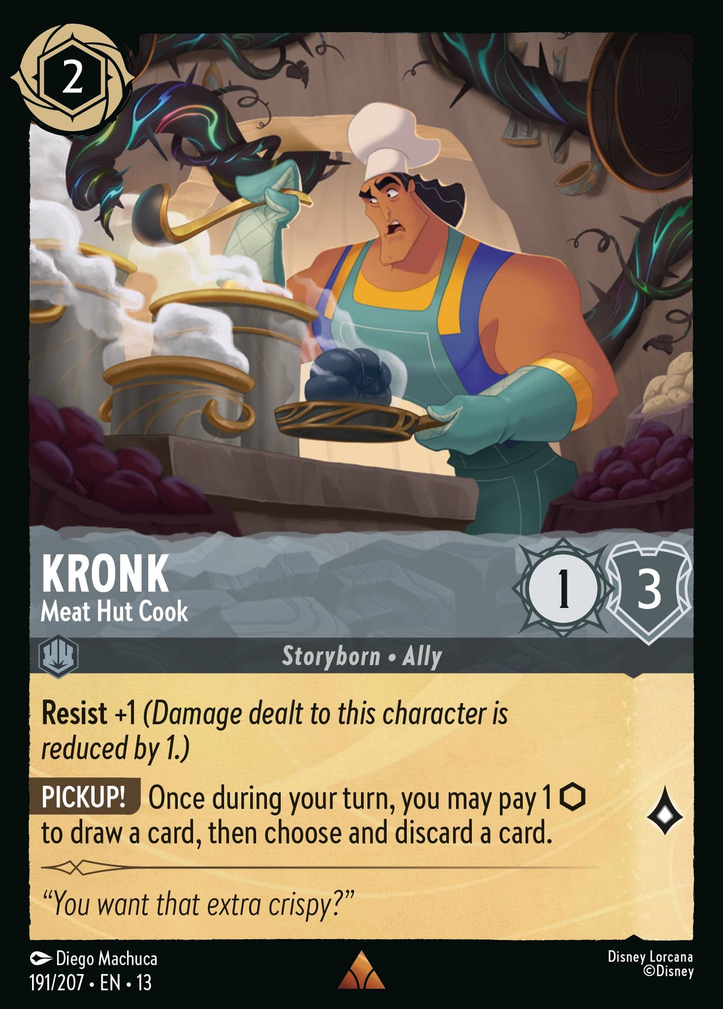 Kronk - Meat Hut Cook - Rare Lorcana Card