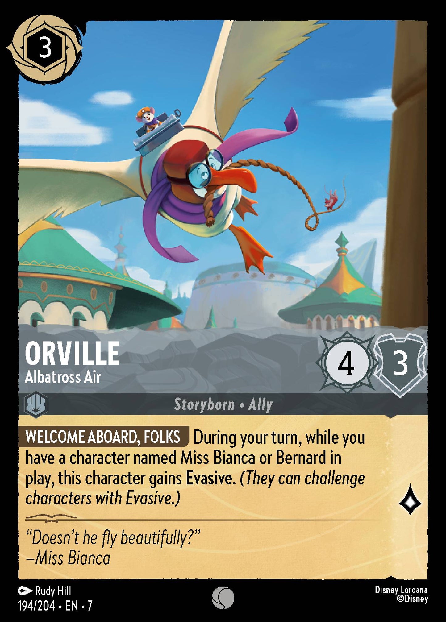 Orville - Albatross Air - Common Lorcana Card