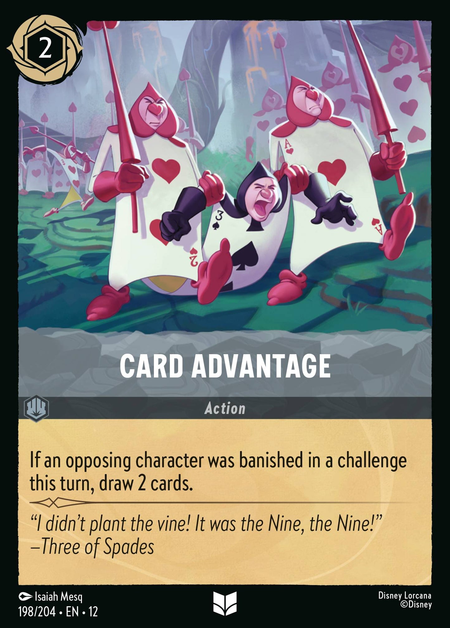 Card Advantage - Uncommon Lorcana Card