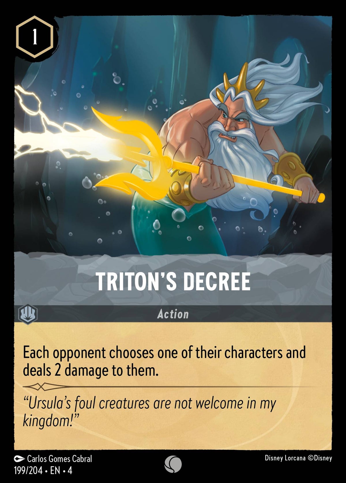Triton's Decree - Common Lorcana Card