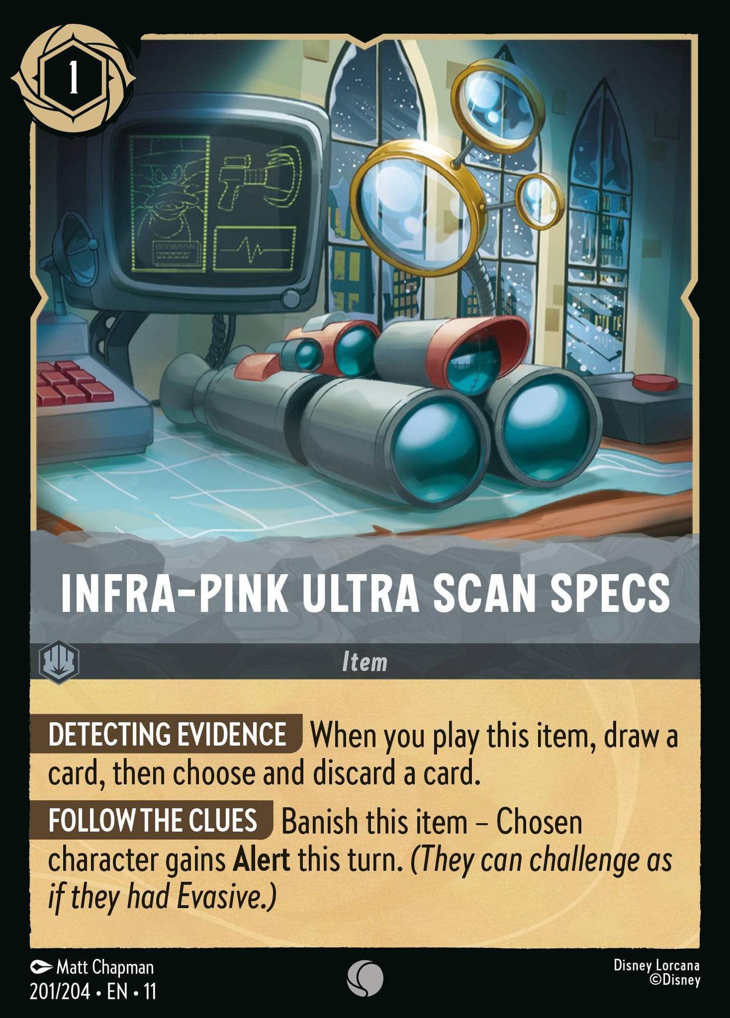 Infra-Pink Ultra Scan Specs - Common Lorcana Card