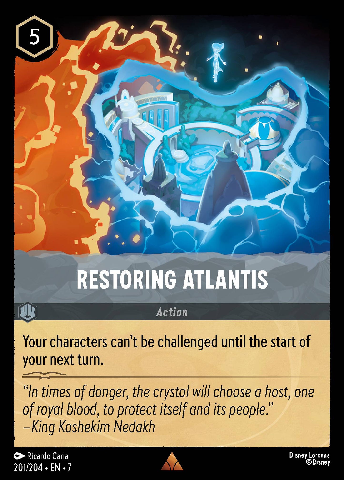Restoring Atlantis - Rare Lorcana Card