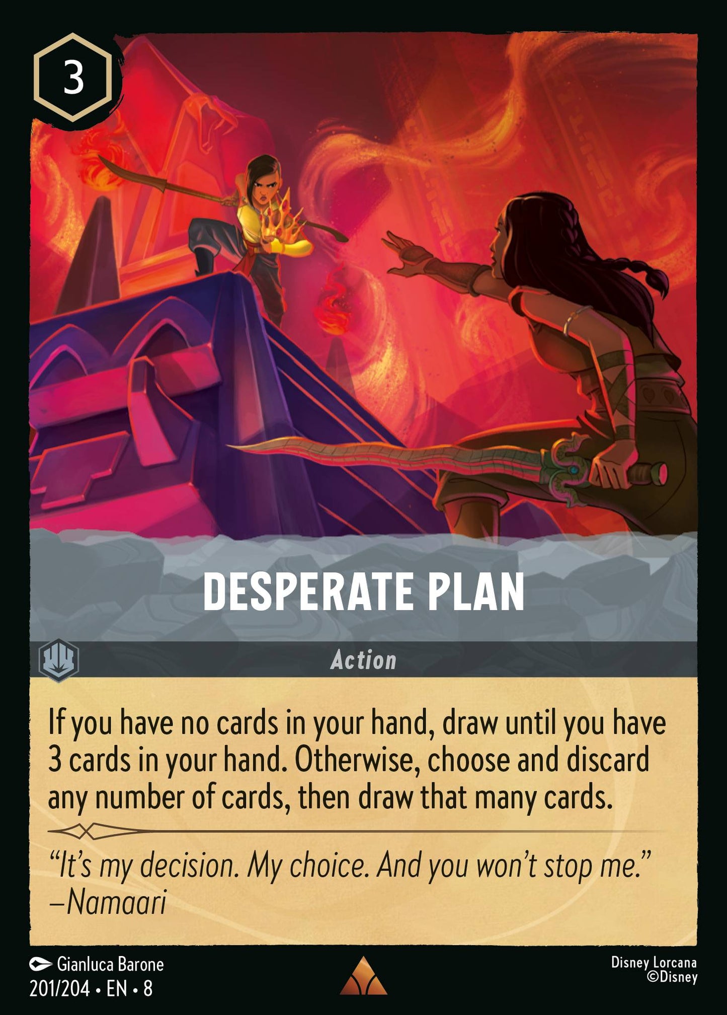 Desperate Plan - Rare Lorcana Card