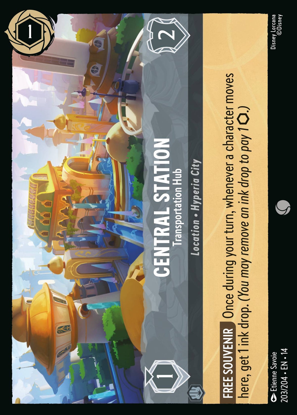 Central Station - Transportation Hub - Common Lorcana Card