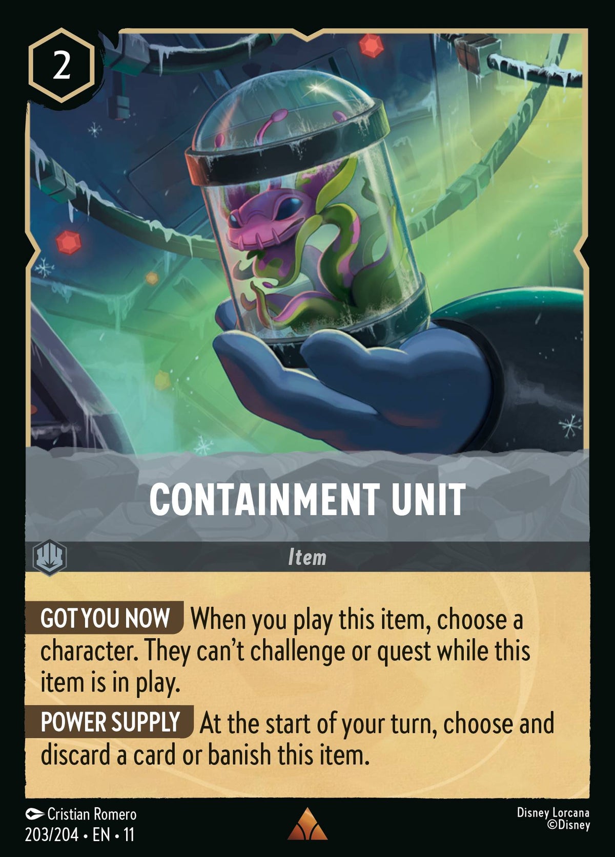 Containment Unit - Rare Lorcana Card