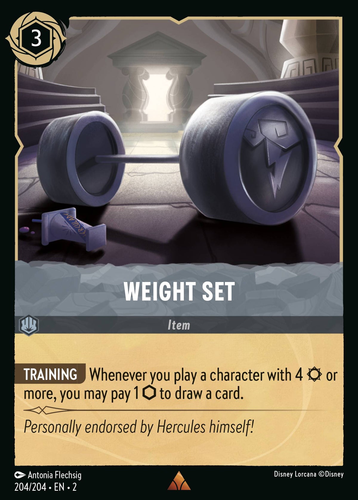 Weight Set - Rare Lorcana Card