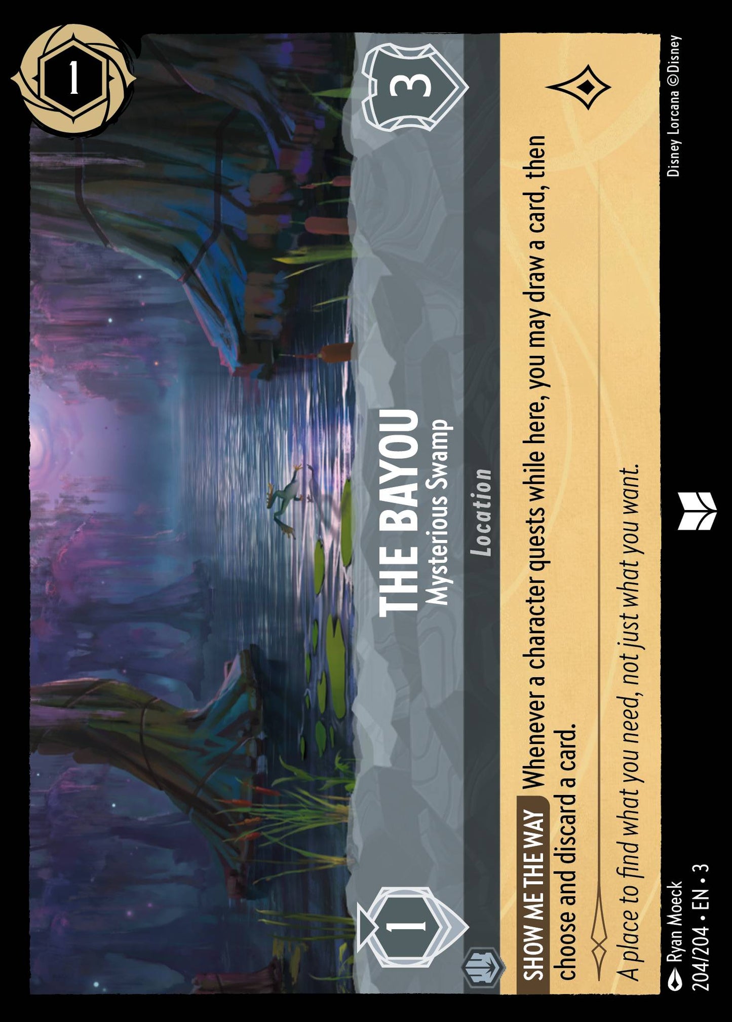 The Bayou - Mysterious Swamp - Uncommon Lorcana Card
