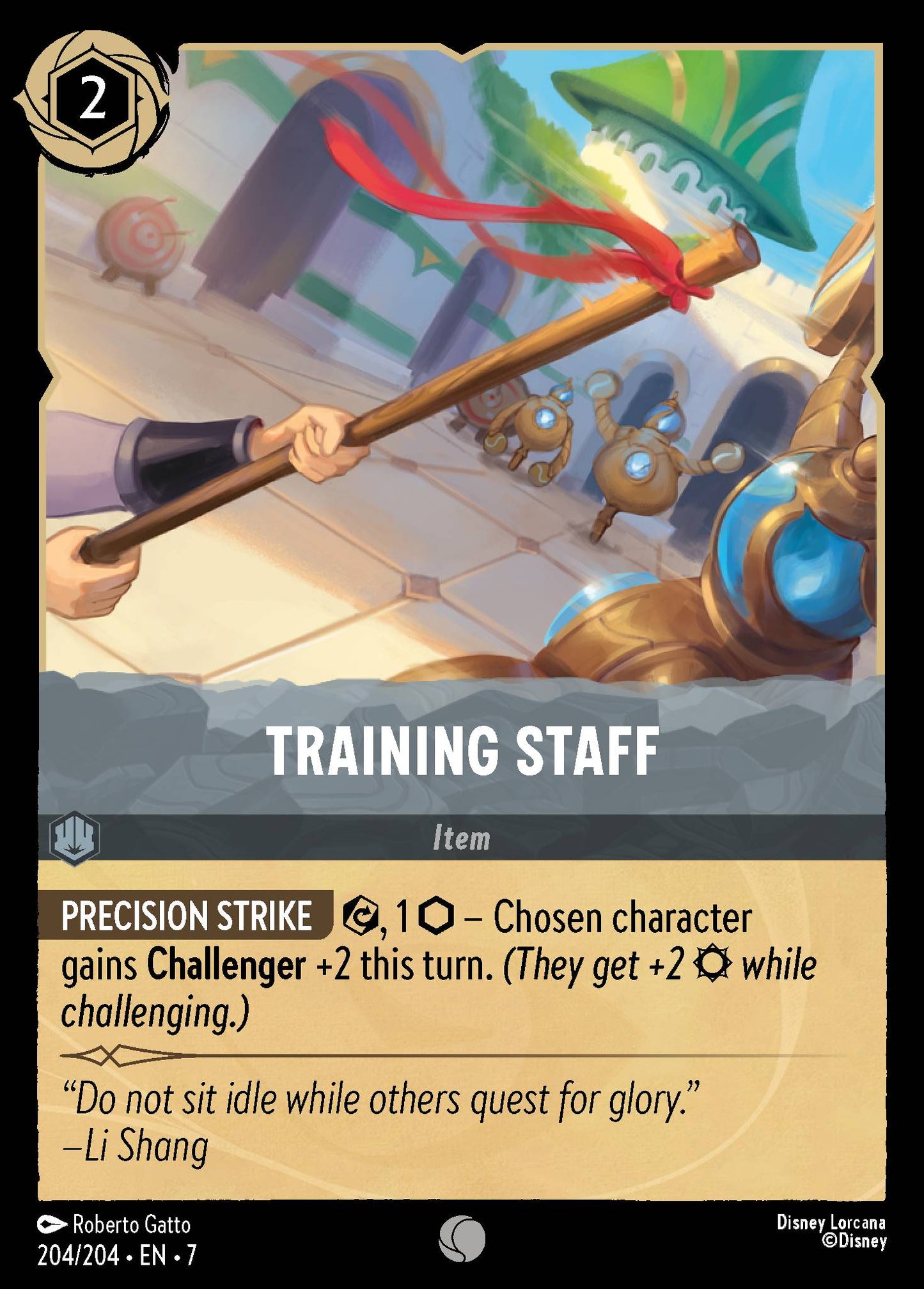 Training Staff - Common Lorcana Card
