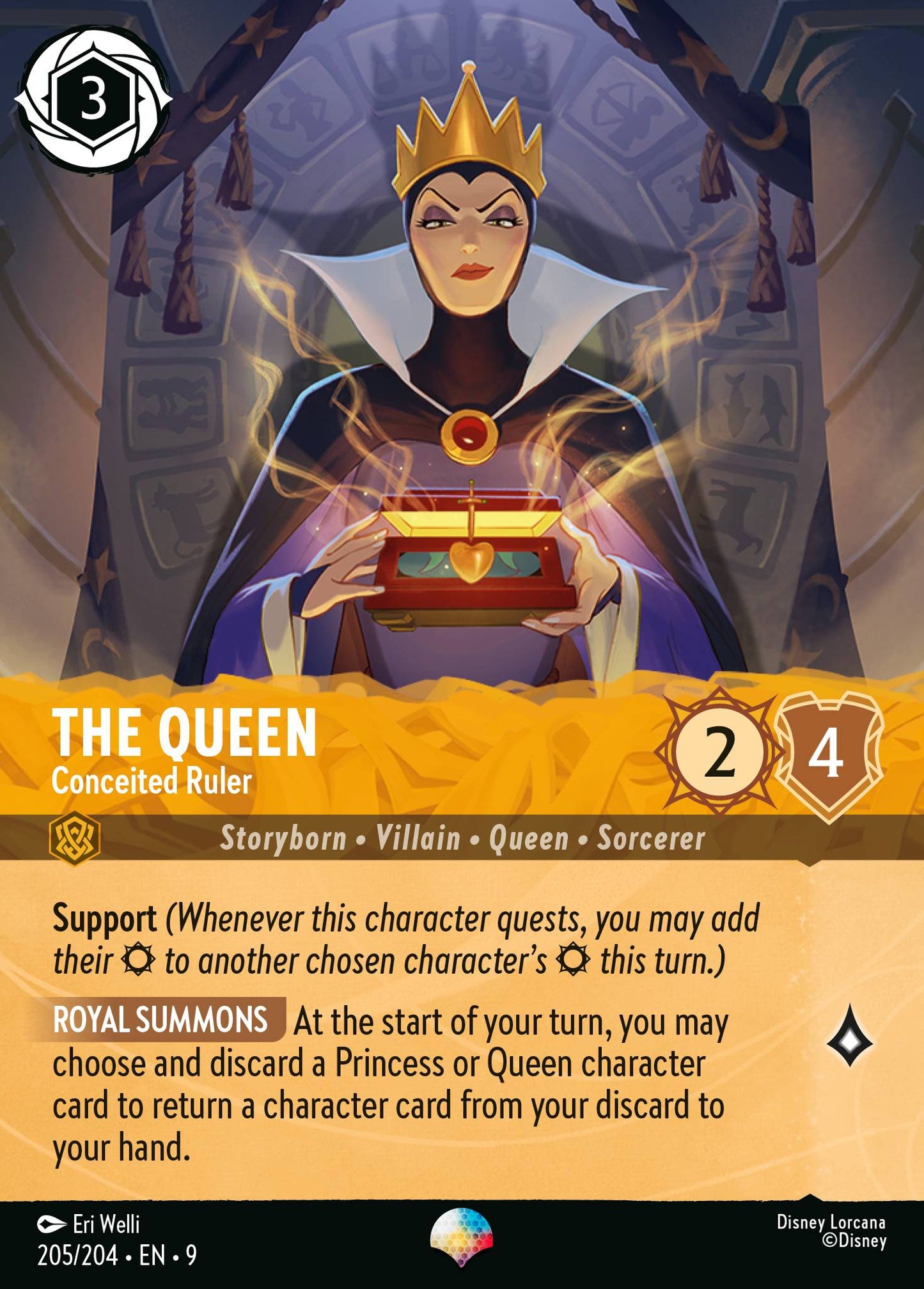 The Queen - Conceited Ruler (Epic) - Epic Lorcana Holofoil Card