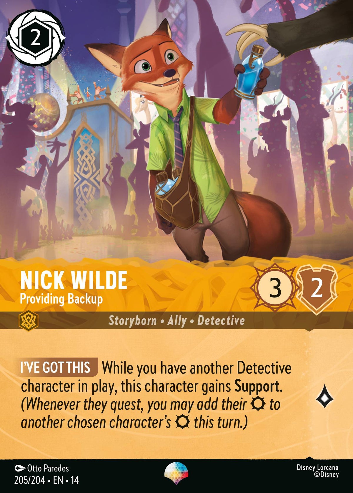 Nick Wilde - Providing Backup (Epic) - Disney Lorcana